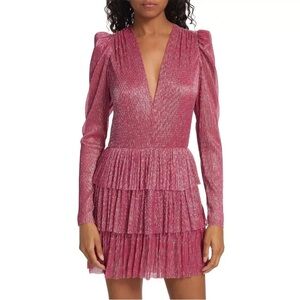 NWT Sabina Musayev x Revolve Carry Mini Dress in Hot Pink